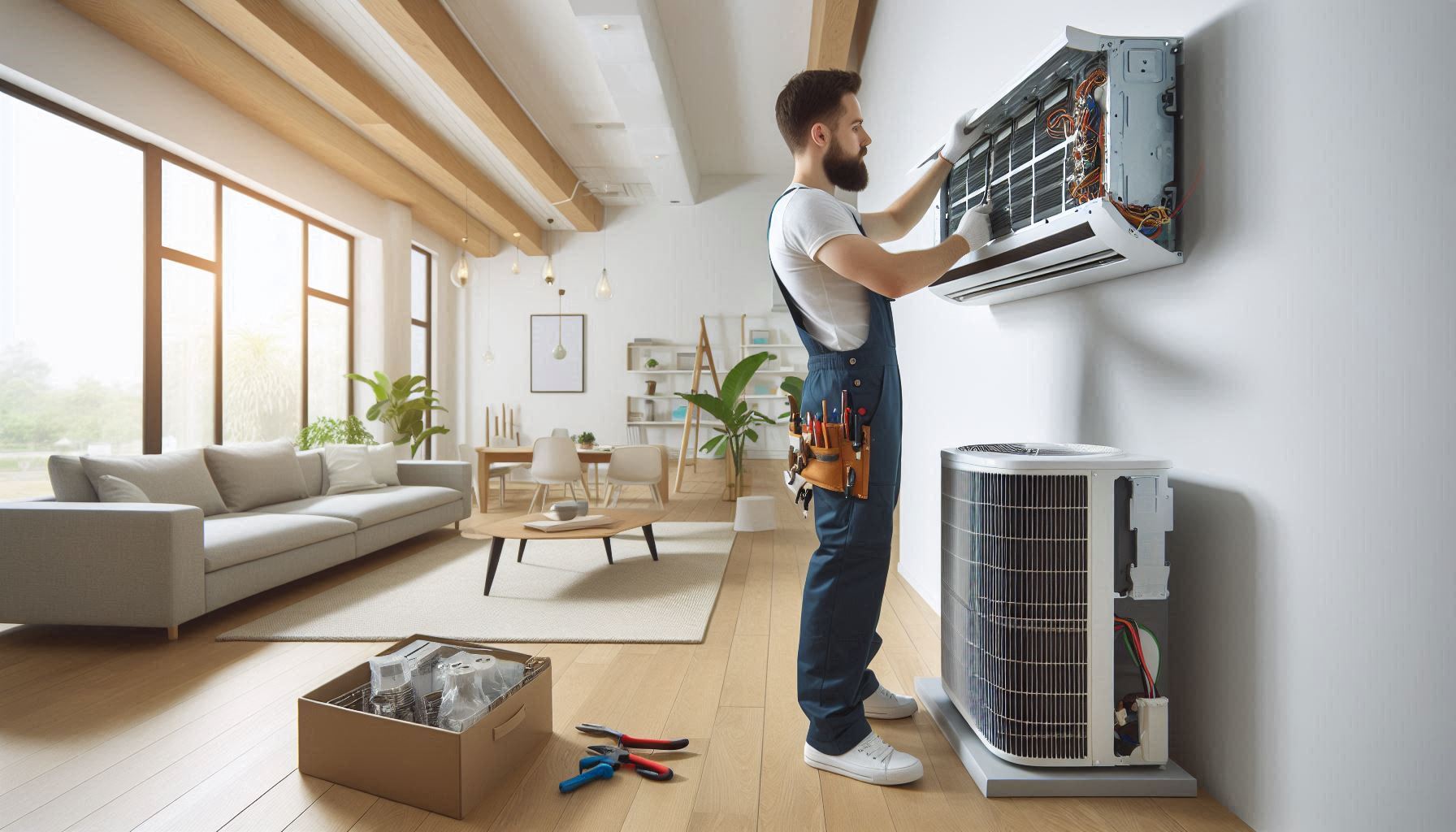 Installing energy-efficient AC