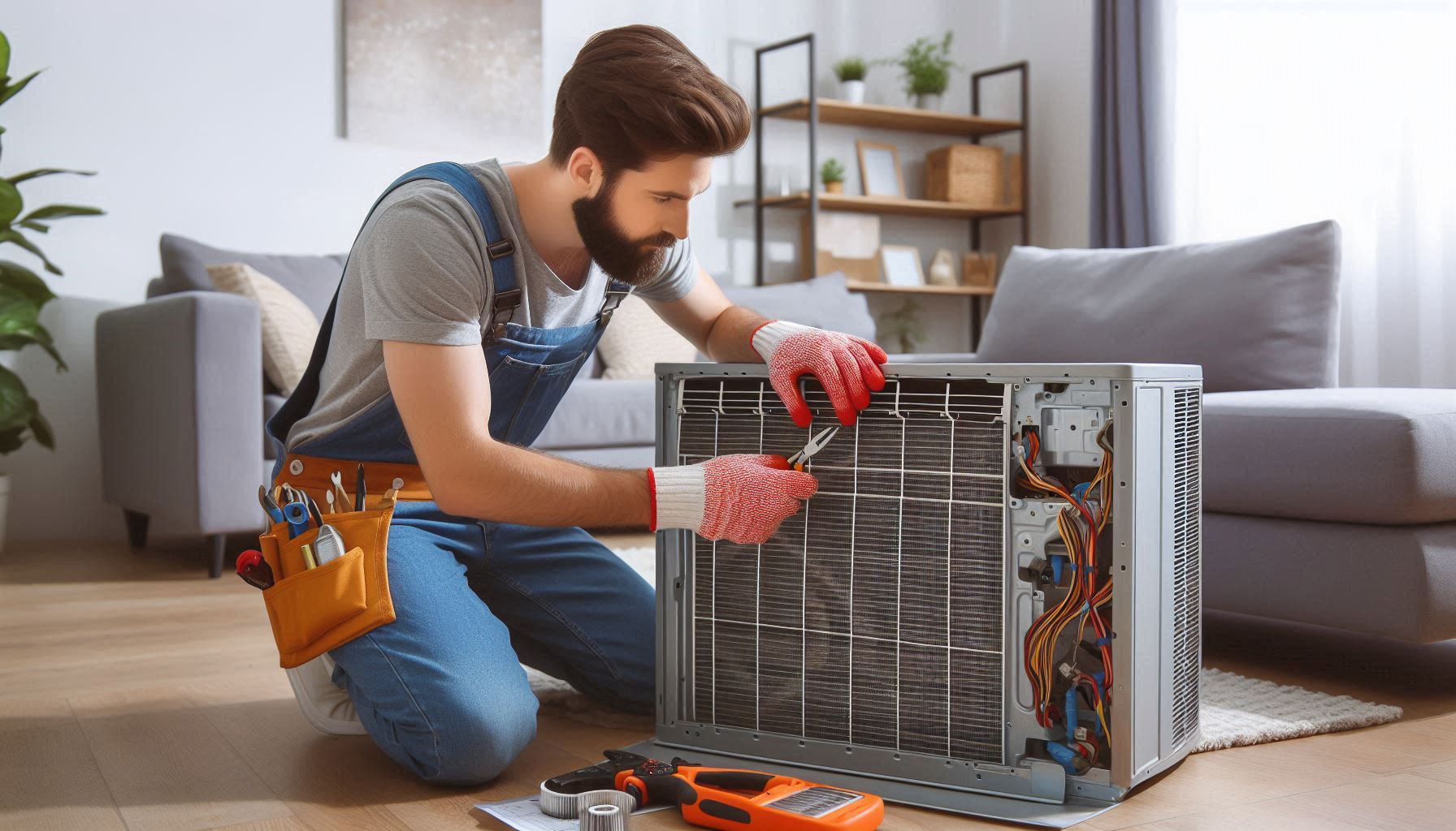 Routine AC maintenance visit