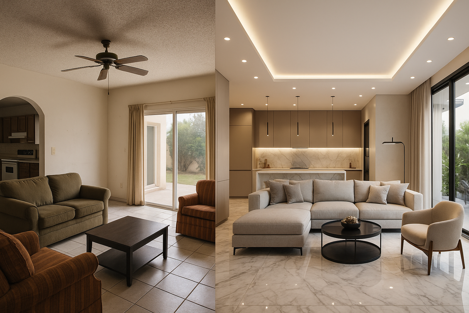 Before and After Villa Renovation in Dubai