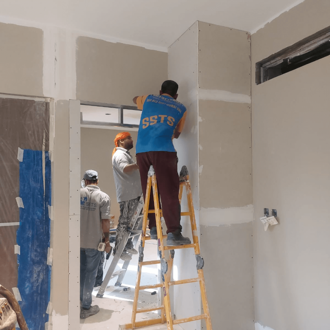 Professional gypsum ceiling installation by SSTS Fitout