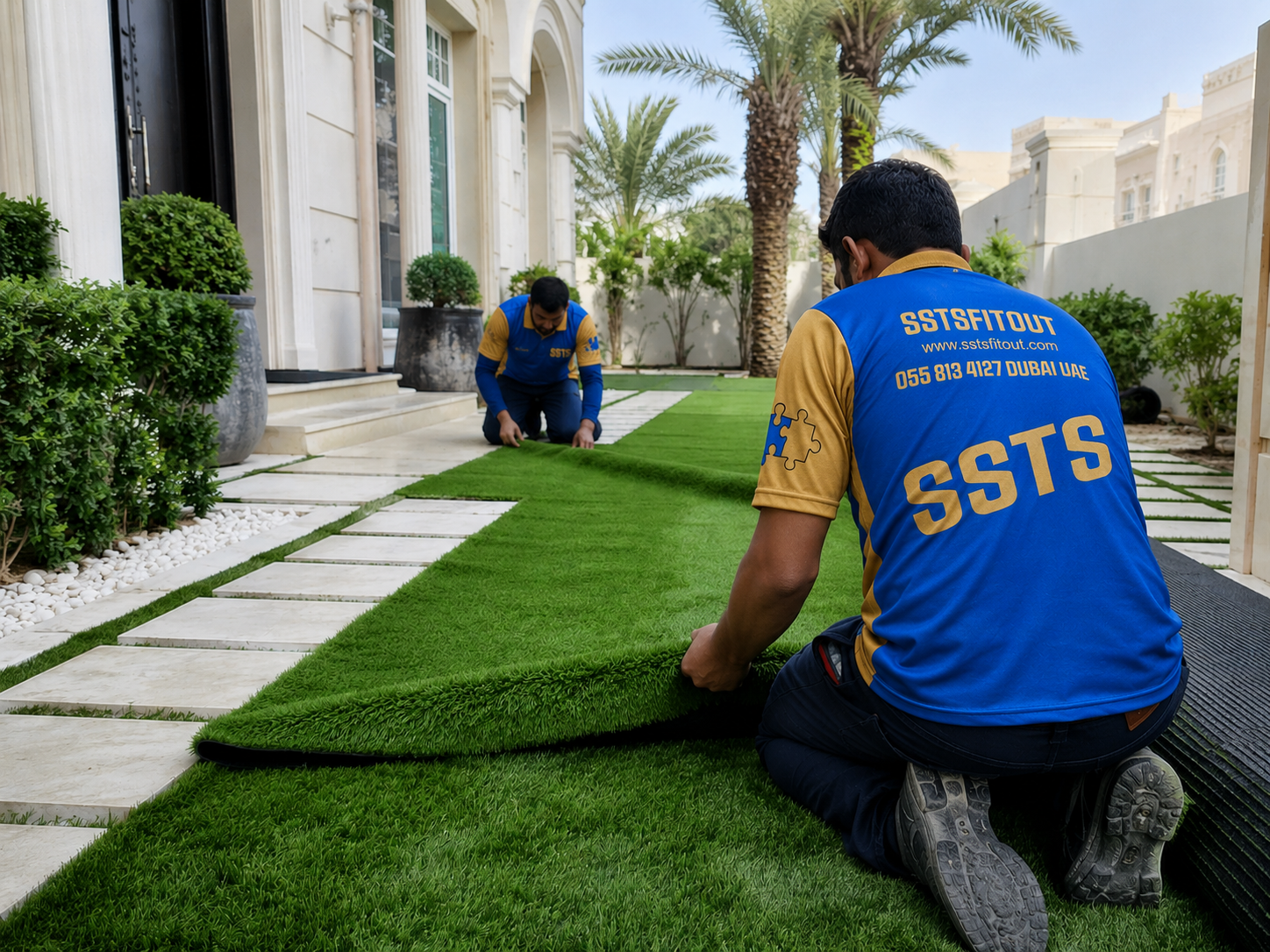 Landscaping Services | SSTS Fitout Artificial Grass Dubai