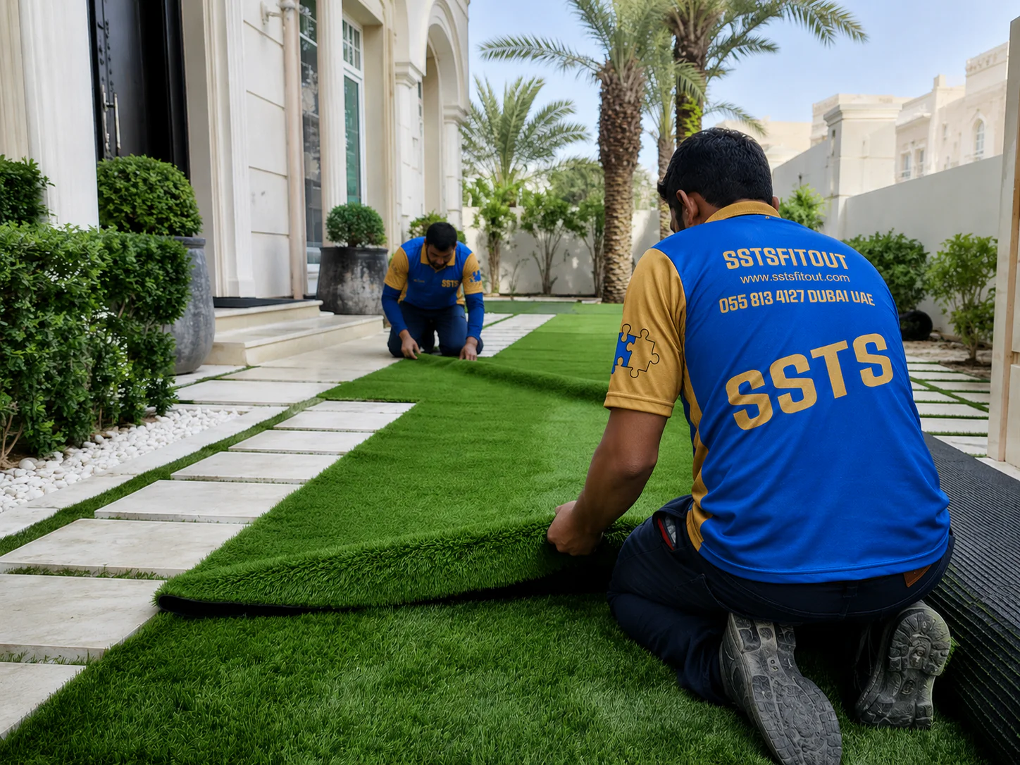 Landscaping Services | SSTS Fitout Artificial Grass Dubai