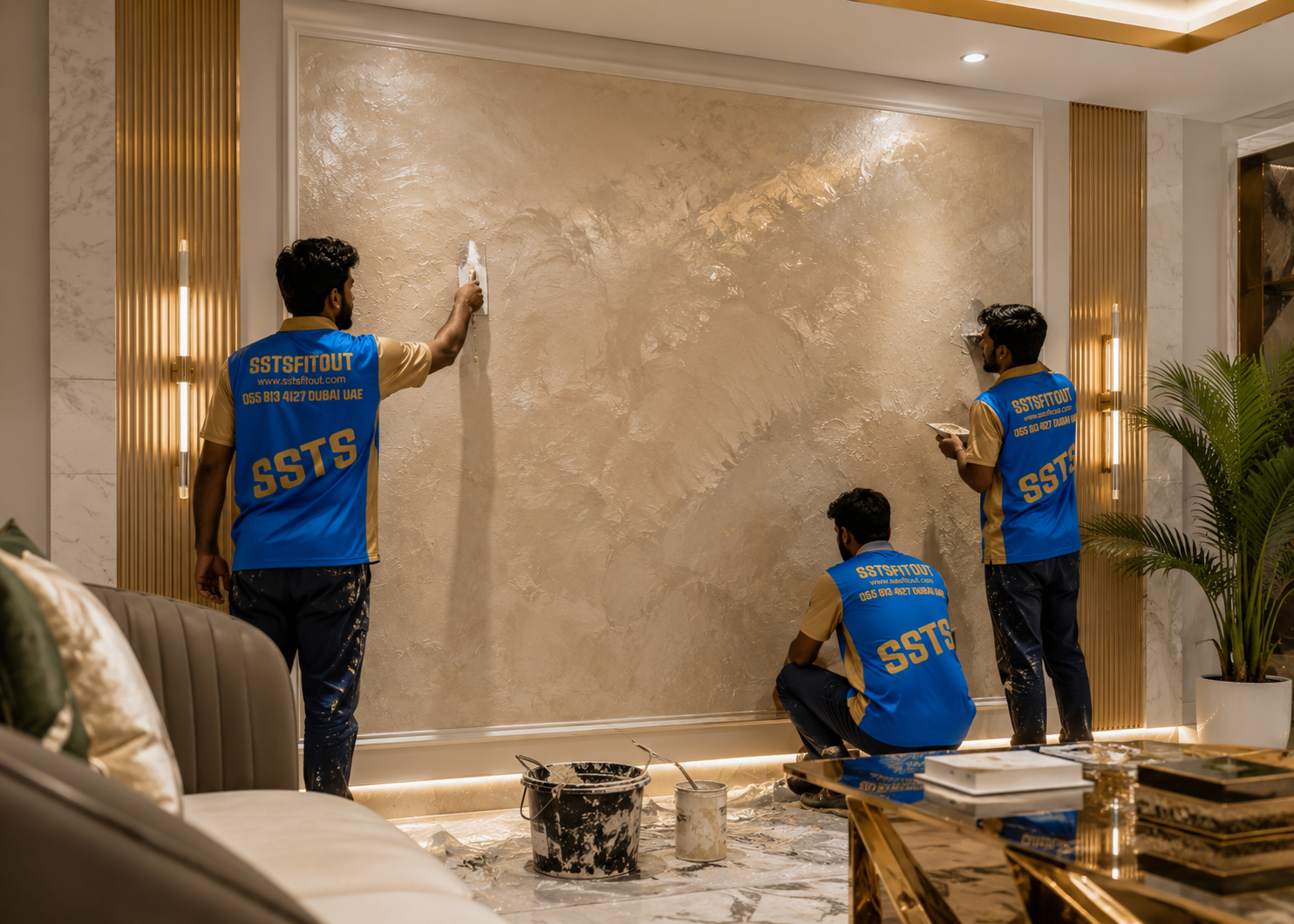Painting Services in Dubai | SSTS Fitout Decorative Painting Dubai