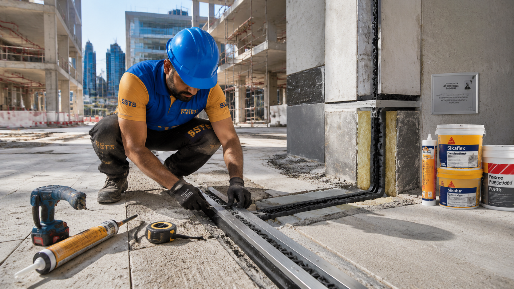 Expansion Joint Installation | SSTS Fitout Expansion joint installation Dubai — floor and parking deck by SSTS Fitout