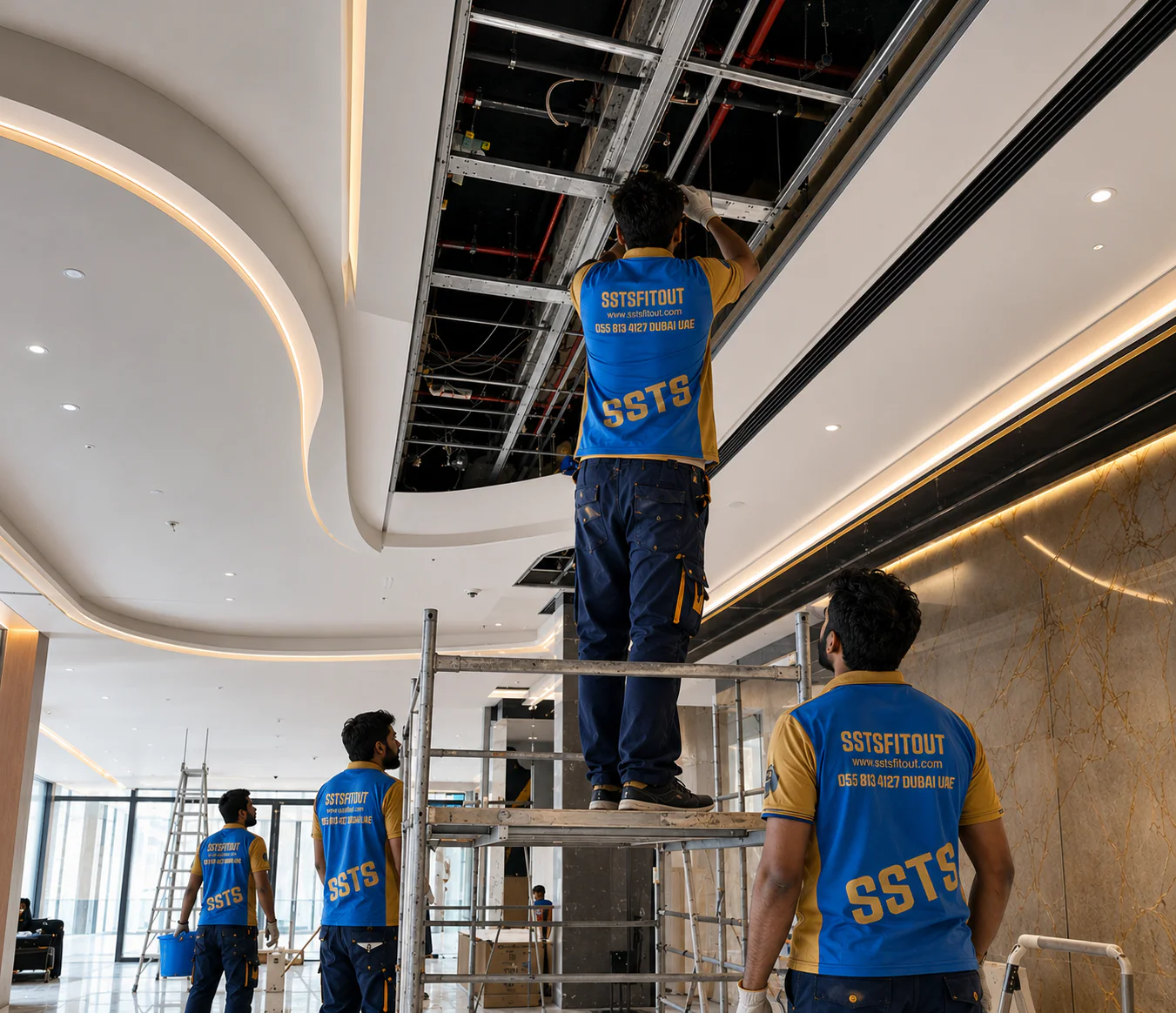 Gypsum Work | SSTS Fitout Gypsum contractors Dubai