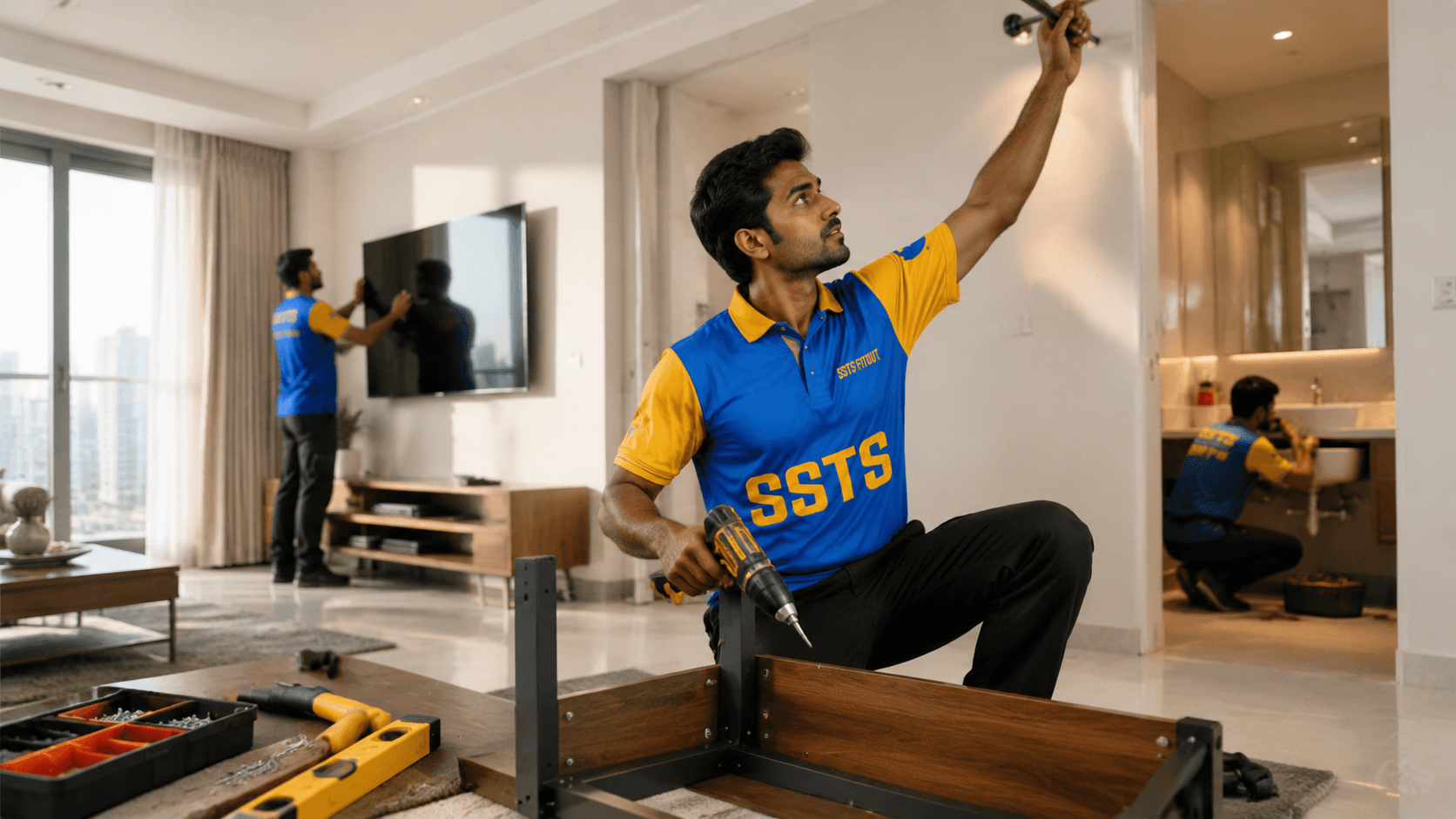 Professional handyman services Dubai — same day home repair by SSTS Fitout