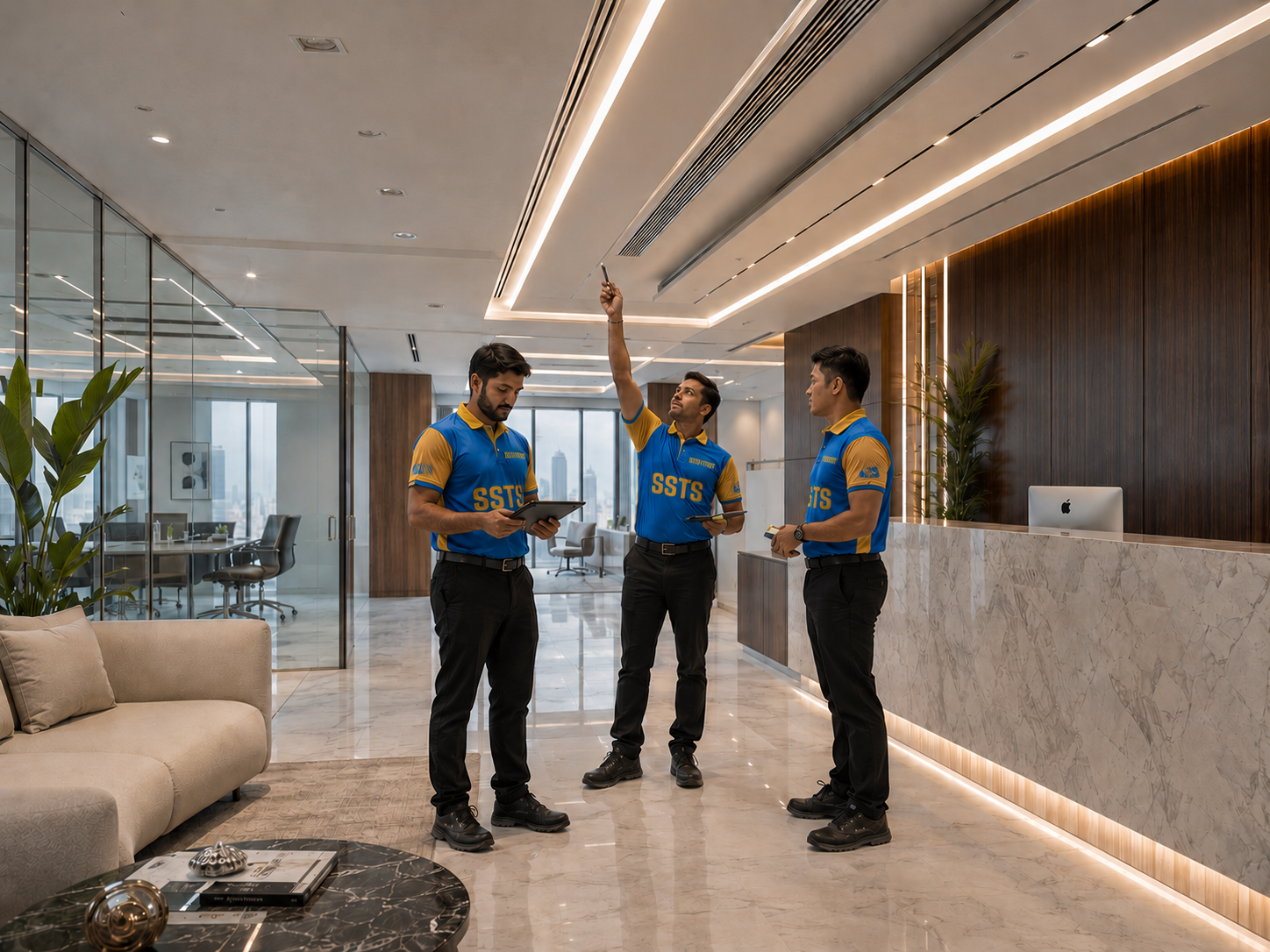Interior fitout Dubai — completed office by SSTS Fitout