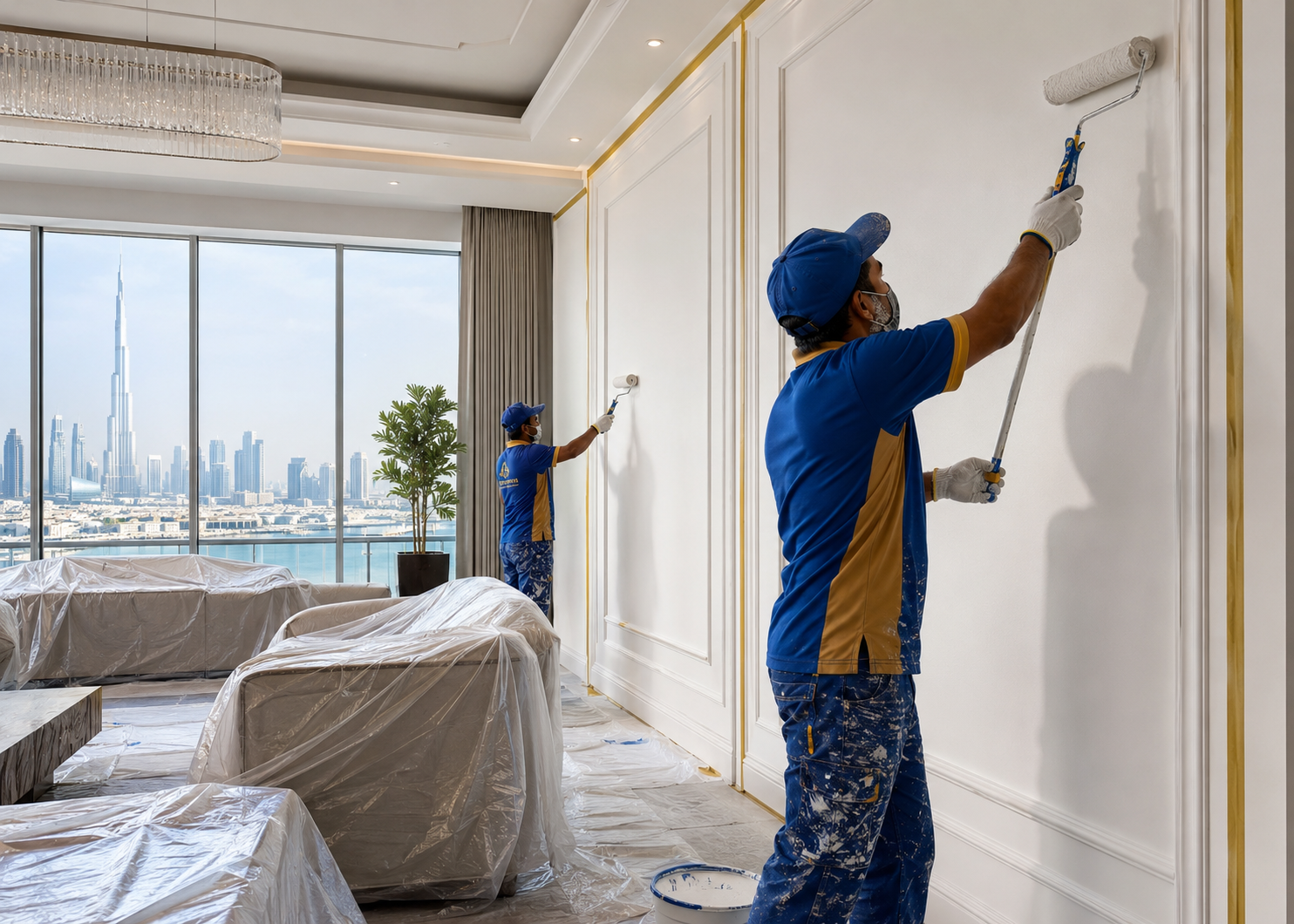 Painting Services in Dubai | SSTS Fitout Interior Painting Dubai