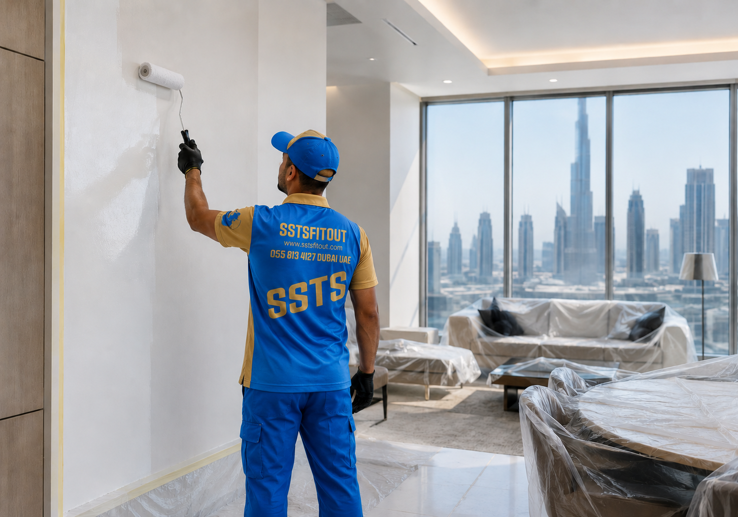Painting Services in Dubai | SSTS Fitout Interior Painting