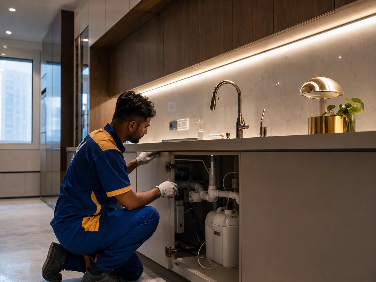 Kitchen Renovation | SSTS Fitout Kitchen plumbing and electrical Dubai