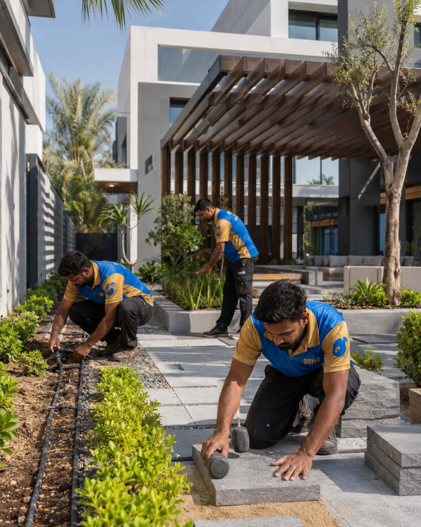 Landscaping Services | SSTS Fitout Landscaping Process Dubai