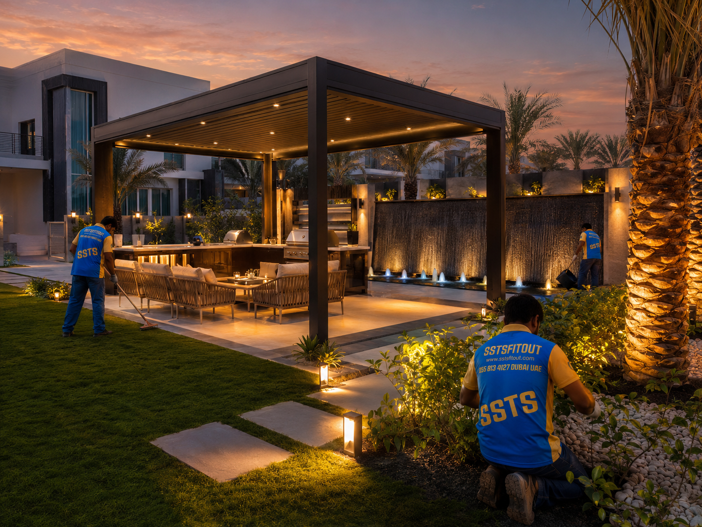 Landscaping Services | SSTS Fitout Luxury Garden Dubai