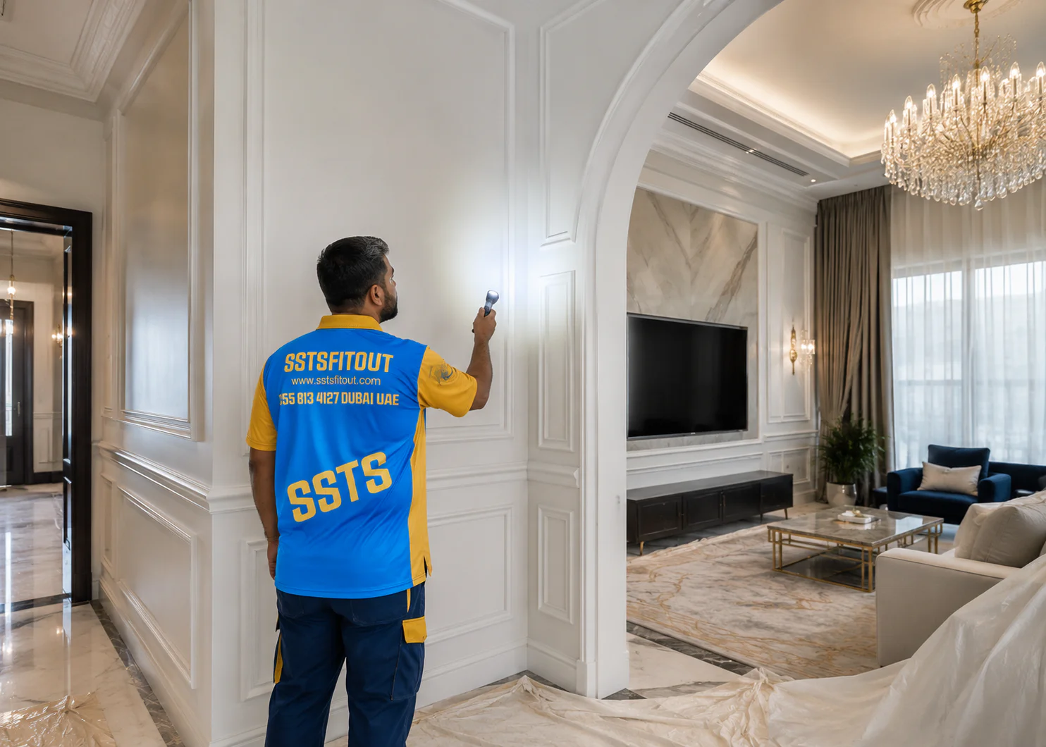 Painting Services in Dubai | SSTS Fitout Painting Inspection and Cleanup Dubai