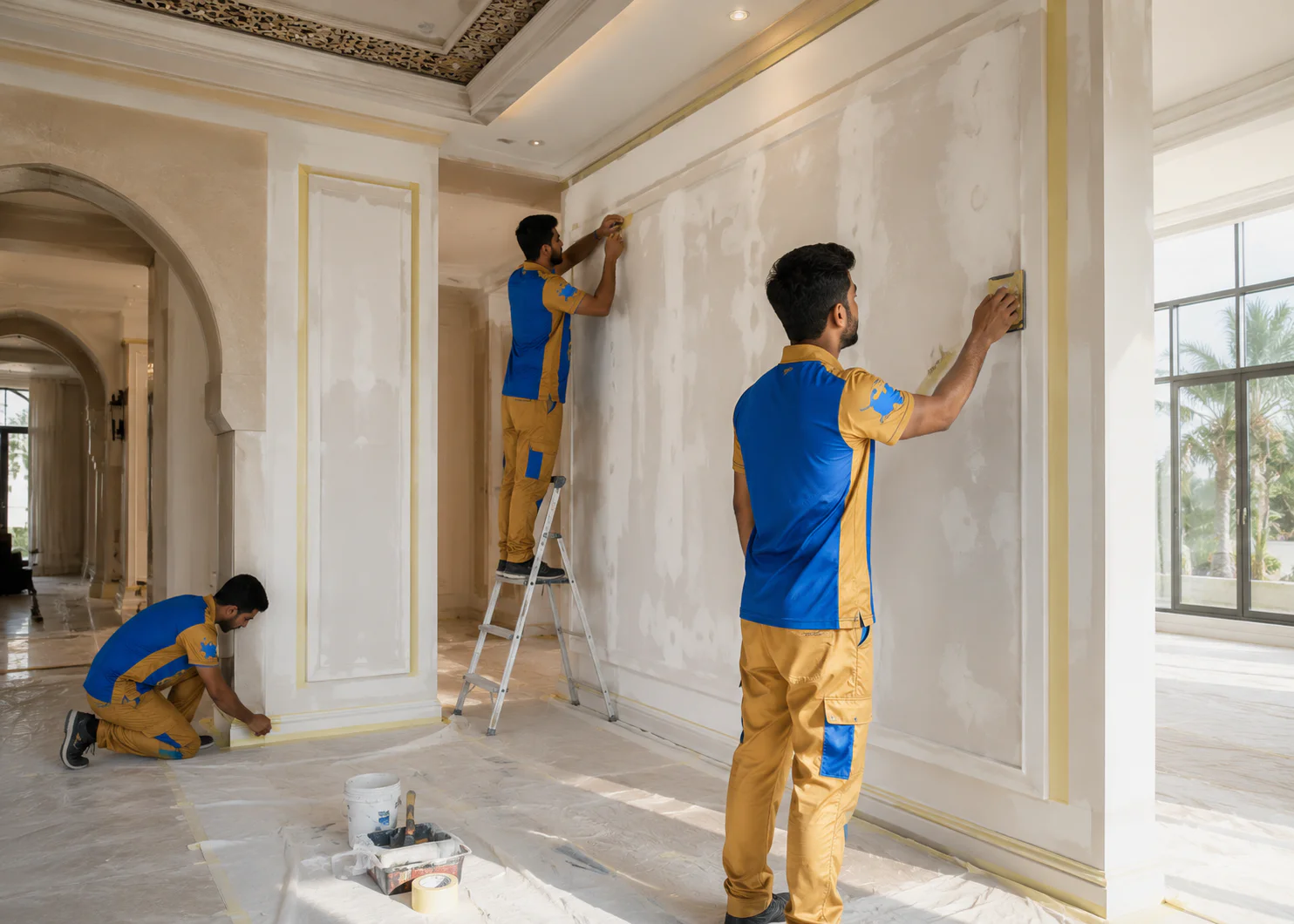 Painting Services in Dubai | SSTS Fitout Professional Painting Process Dubai