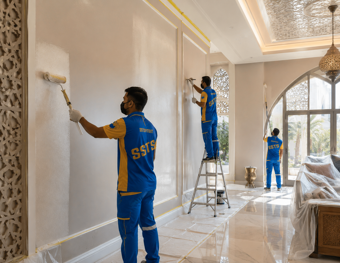 Painting Services in Dubai | SSTS Fitout Professional Painting Services Dubai