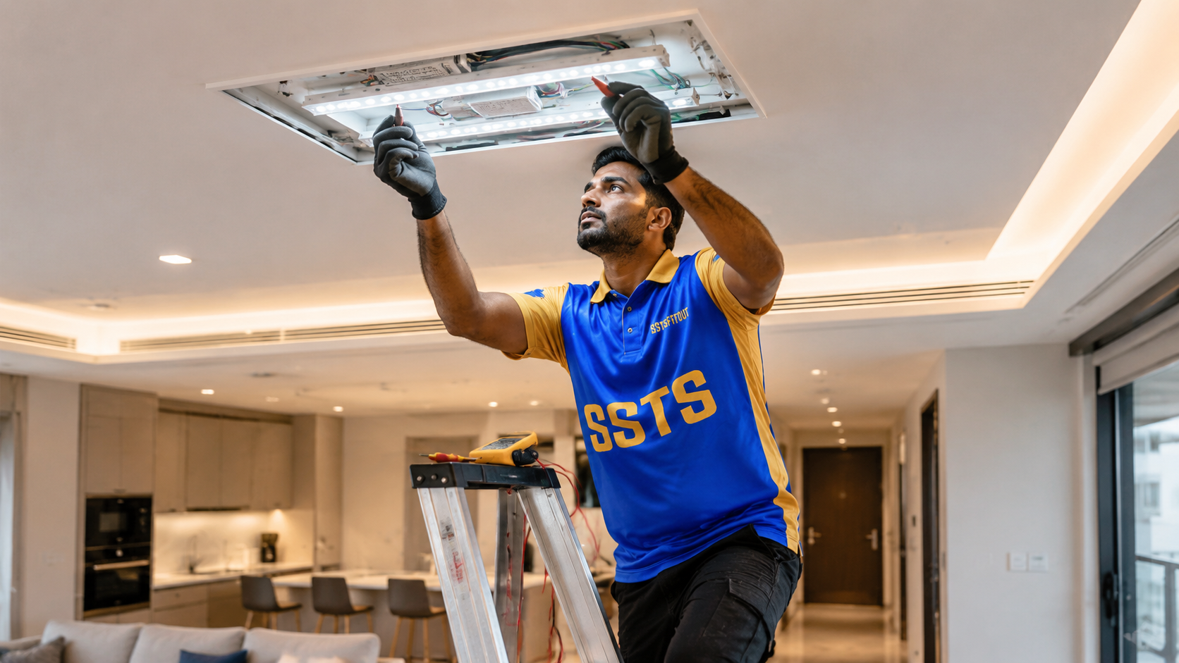 Electrical Work | SSTS Fitout DEWA approved electrician Dubai — SSTS Fitout professional electrical contractor