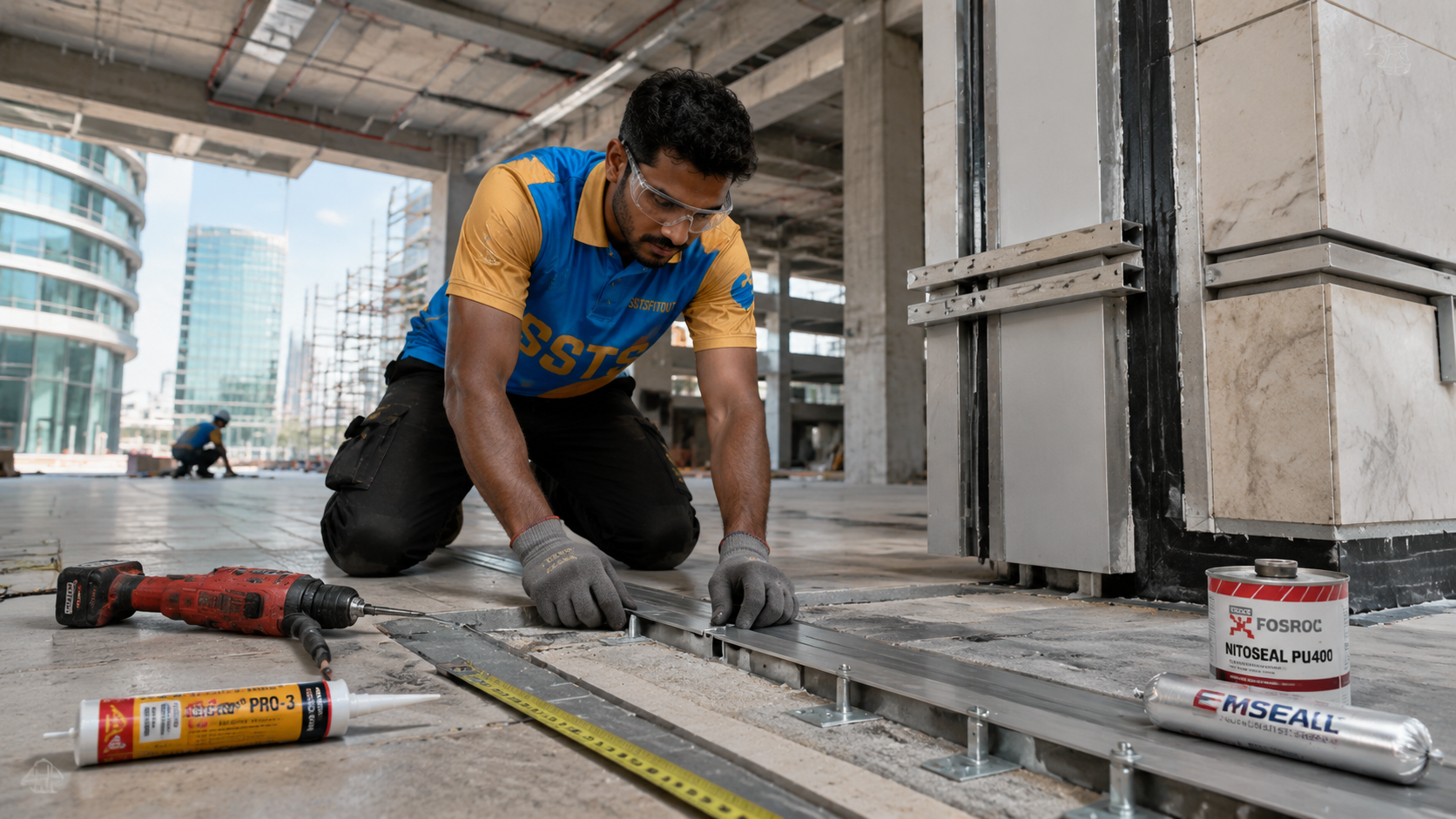 Expansion Joint Installation | SSTS Fitout Expansion joint installation contractor Dubai — SSTS Fitout floor and wall joints