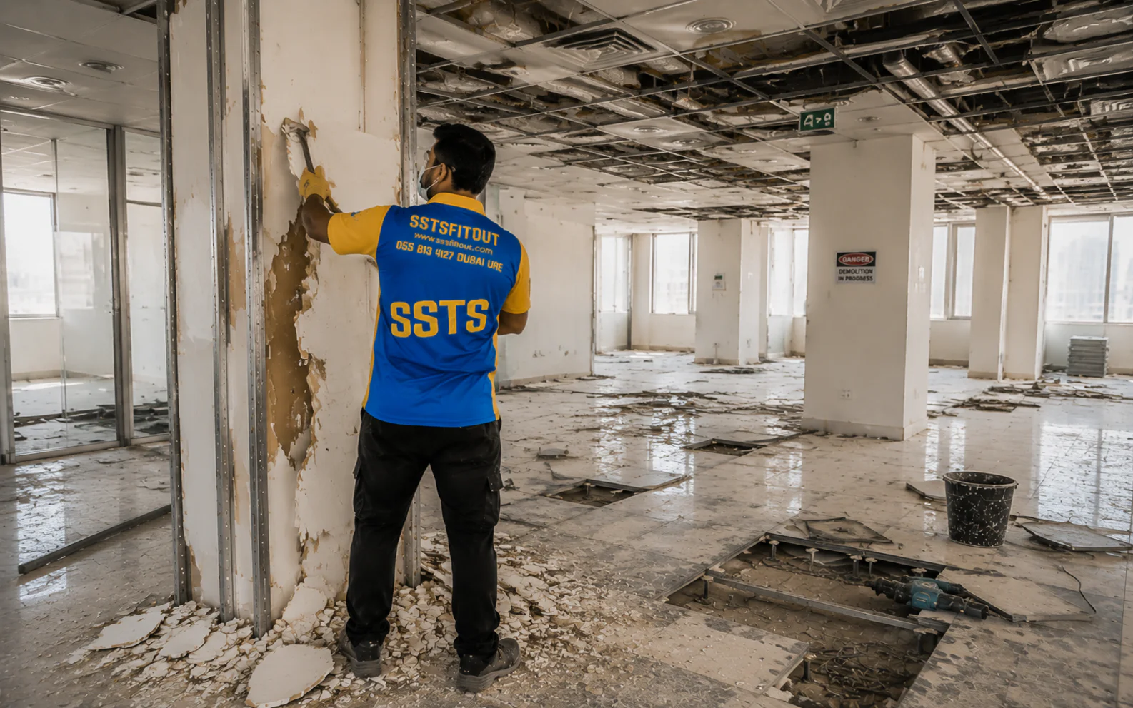 Demolition Services | SSTS Fitout Office commercial strip-out Dubai