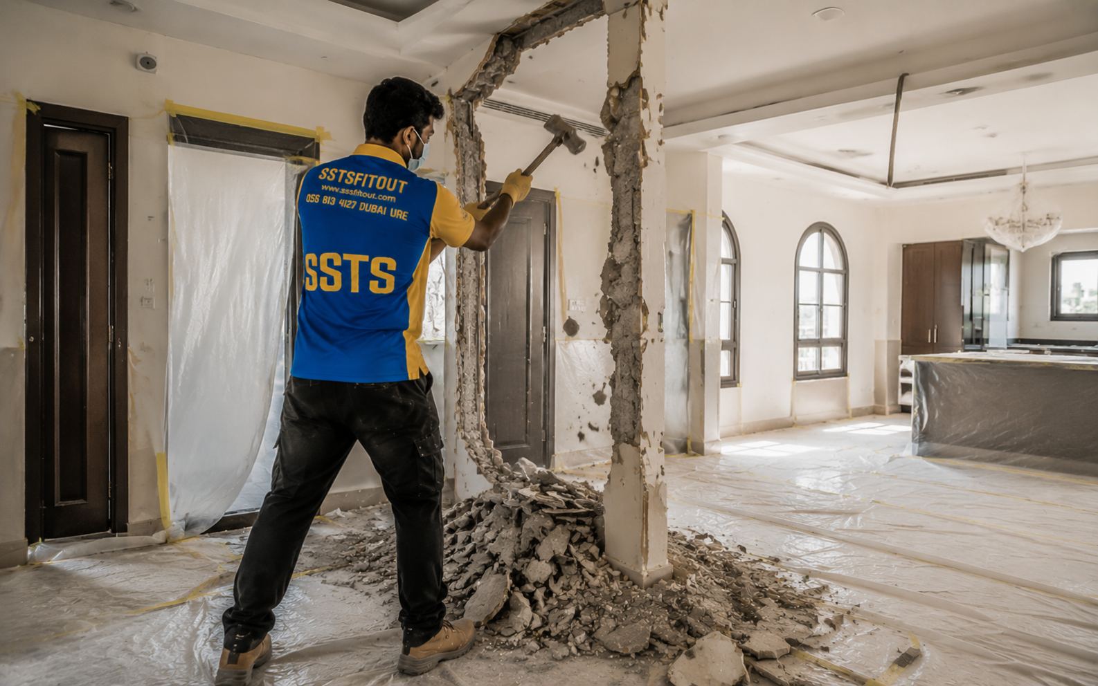 Villa partial demolition Dubai