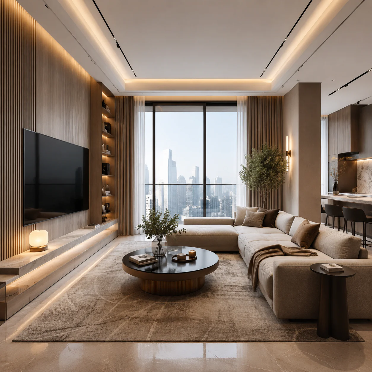 Interior renovation project by SSTS Fitout Dubai