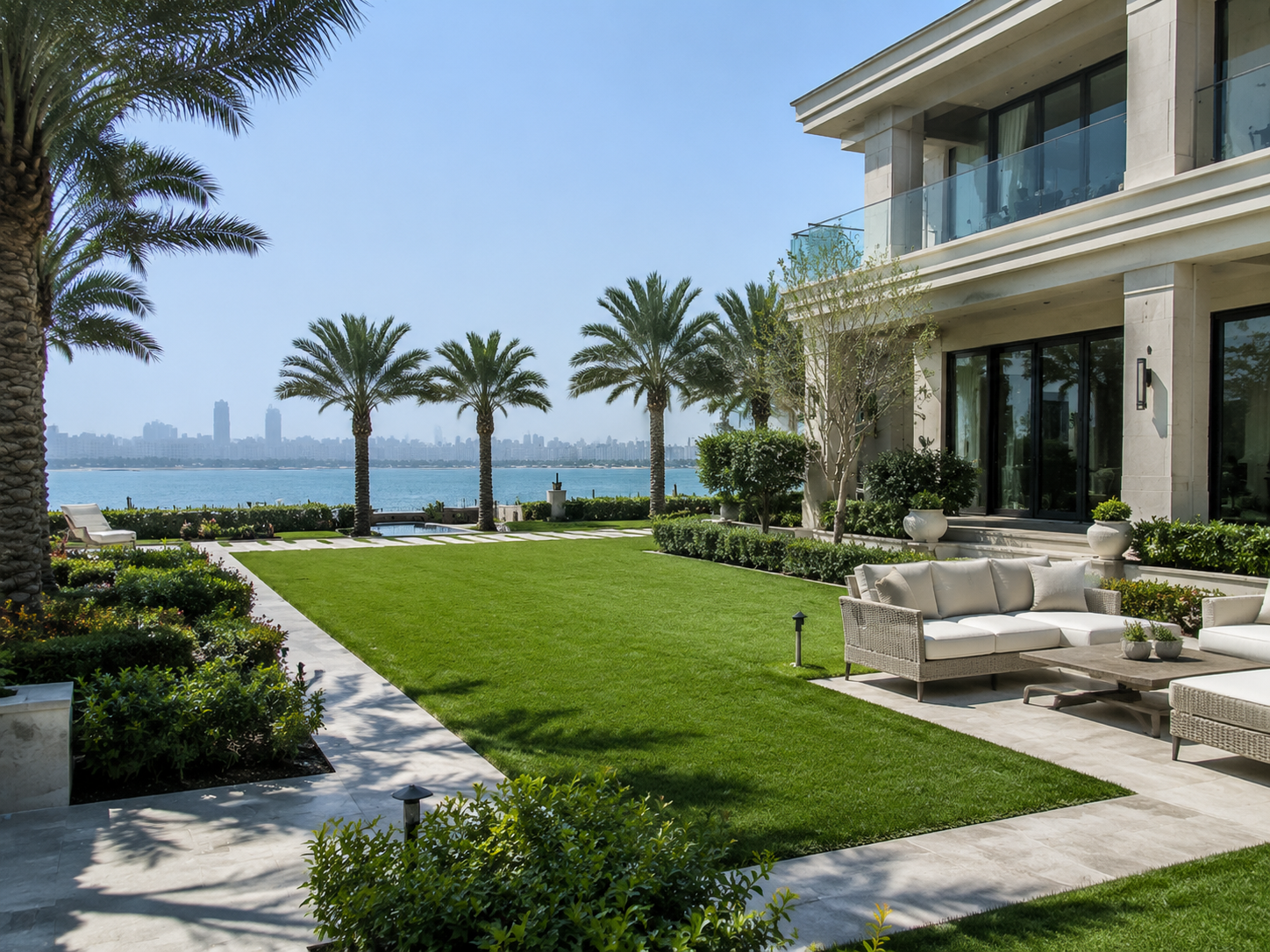 SSTS Fitout - Build & Design | SSTS Fitout Villa landscaping Palm Jumeirah Dubai — SSTS Fitout