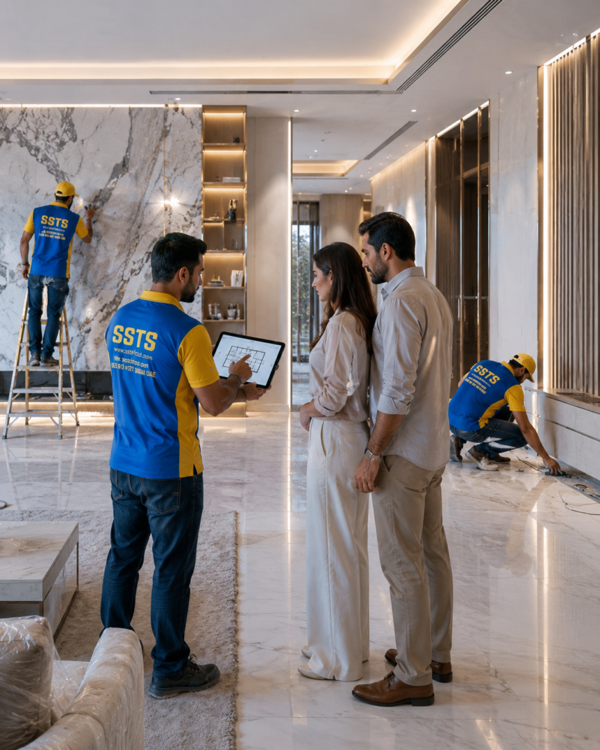 Dubai renovation process by SSTS Fitout