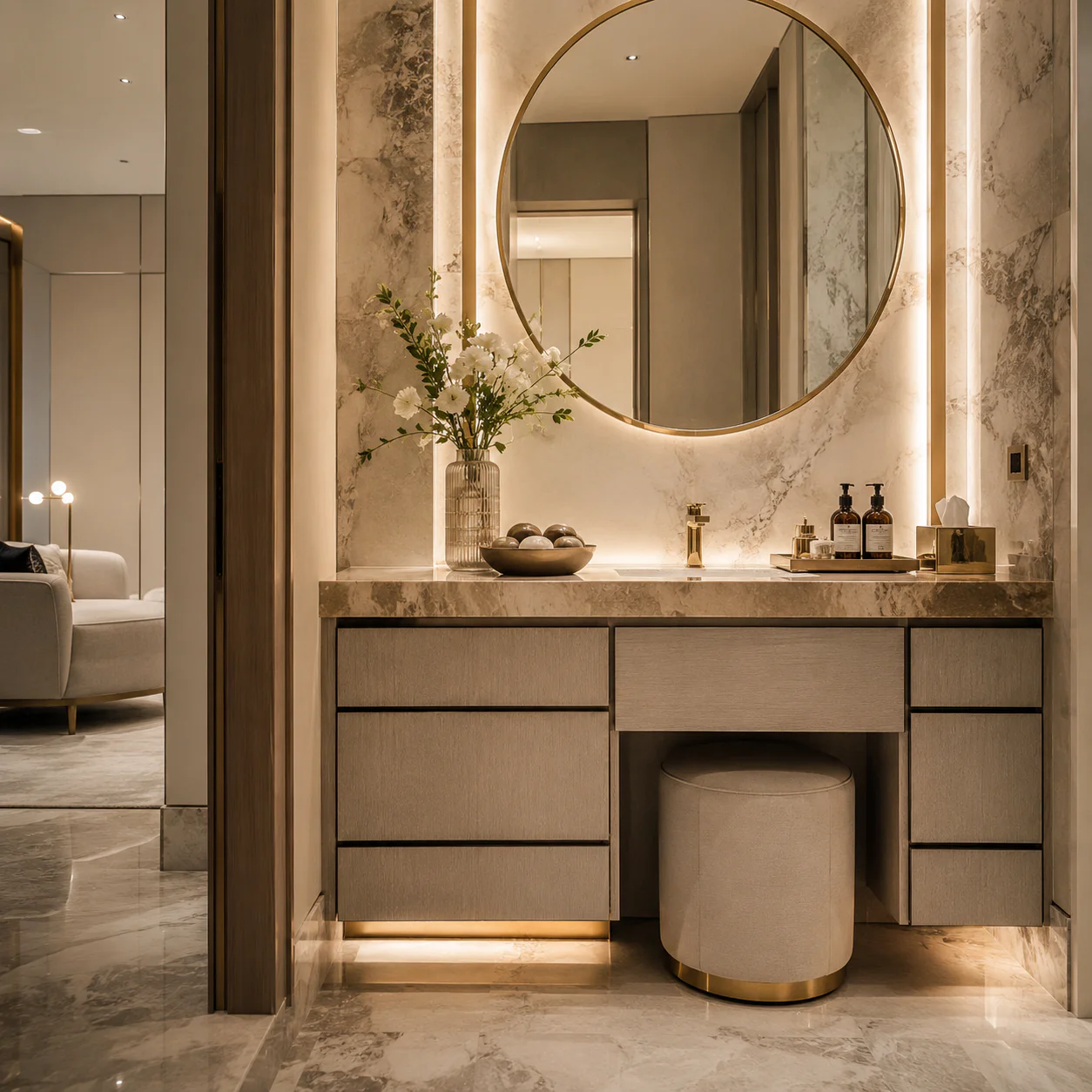 Detail of a renovation project completed by SSTS Fitout in Dubai