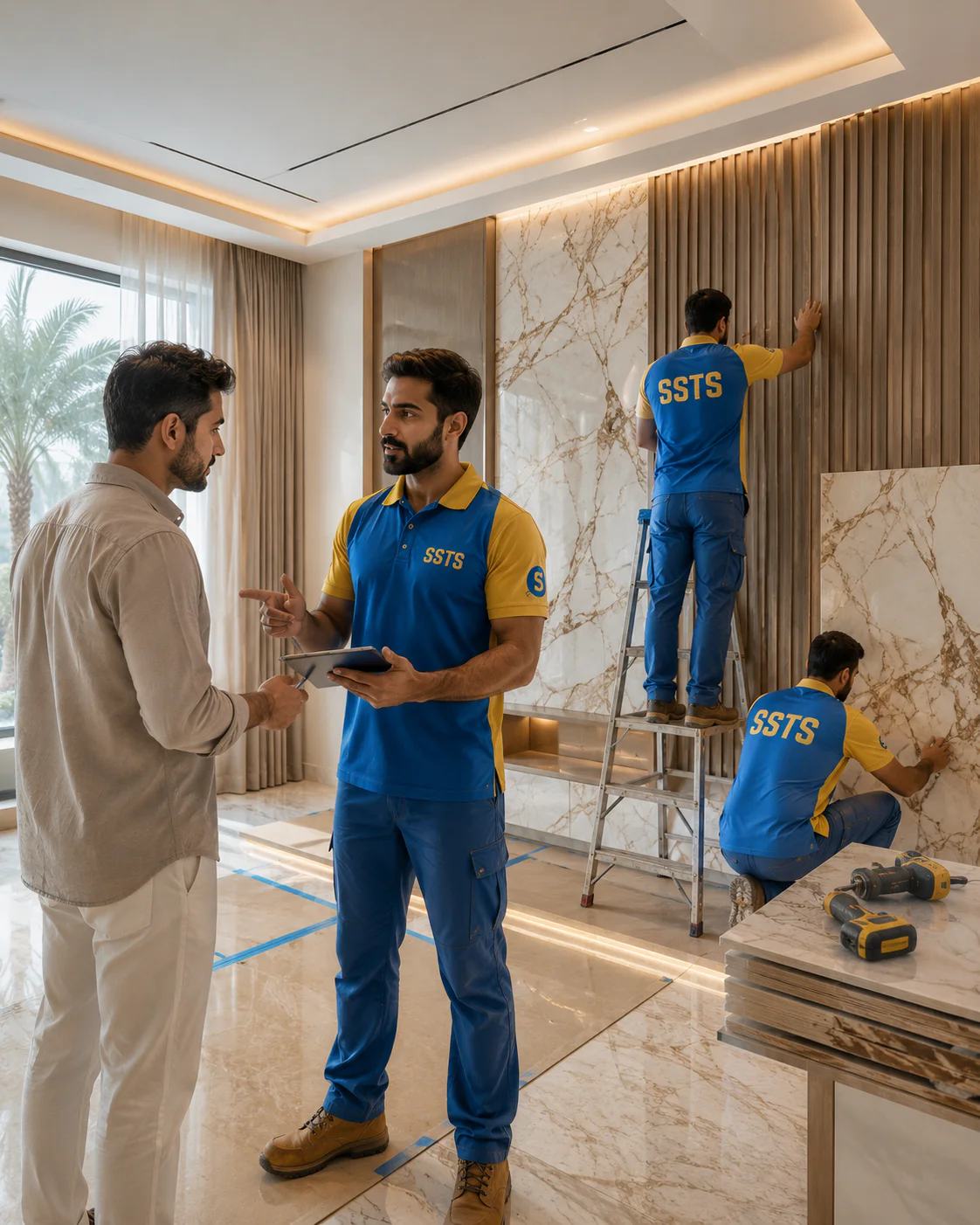 SSTS Fitout renovation team delivering projects across Dubai