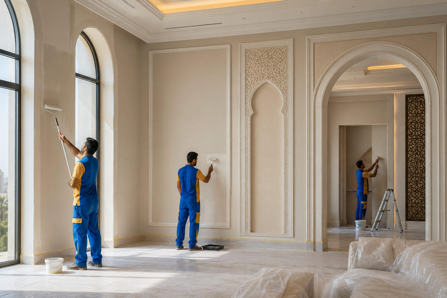 Painting Services in Dubai | SSTS Fitout Professional Dubai Painting Team