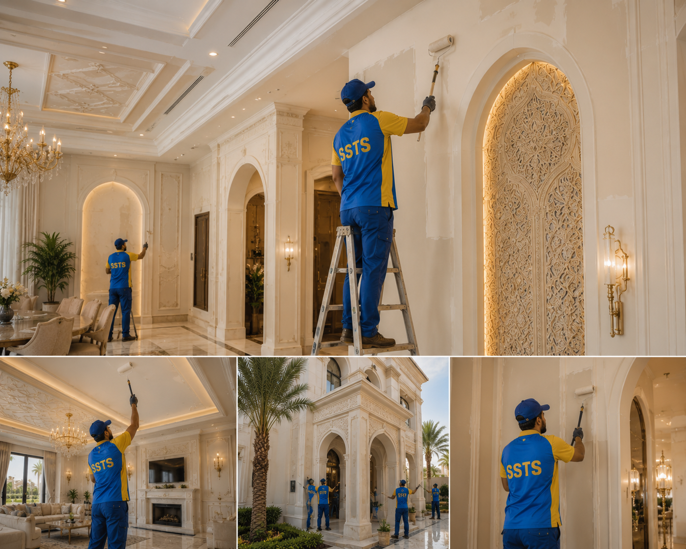 Painting Services in Dubai | SSTS Fitout Villa Painting Dubai