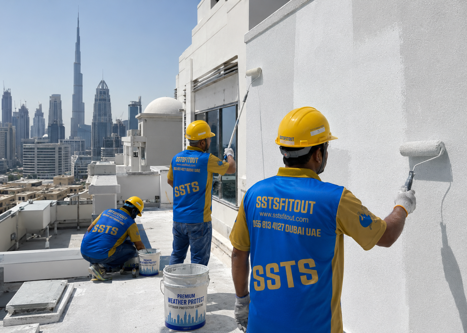 Painting Services in Dubai | SSTS Fitout Protective Coatings Dubai