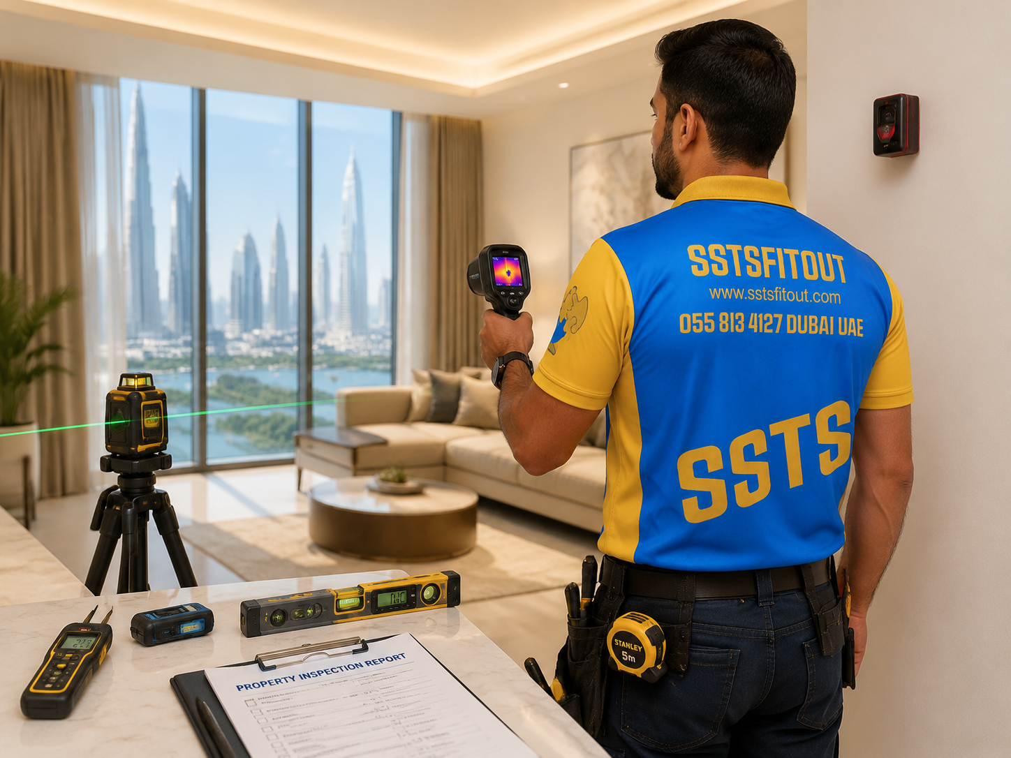 Property Inspection Service in Dubai | SSTS Fitout Property inspection process Dubai — certified engineer by SSTS Fitout