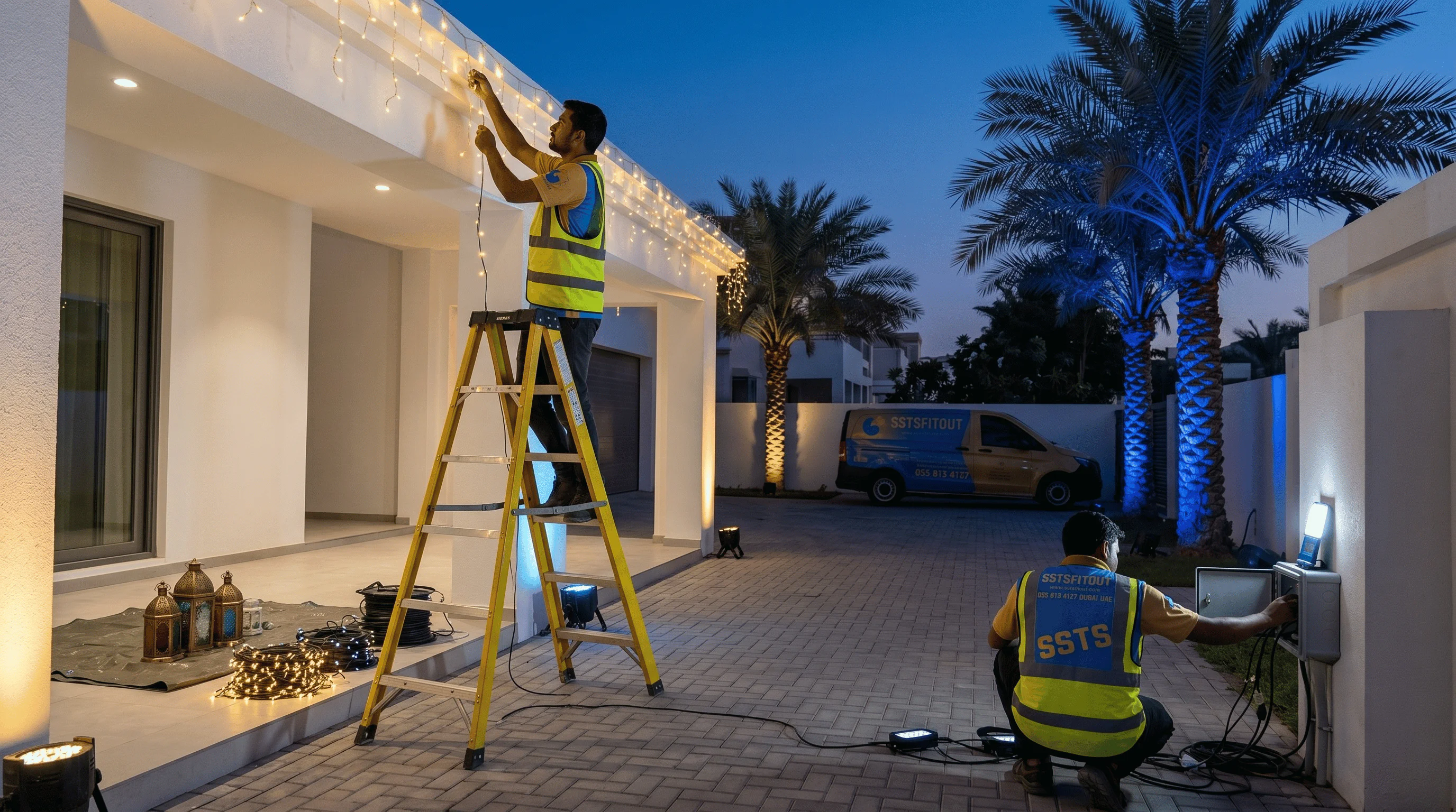 Festival Lighting UAE | SSTS Fitout Festival Lighting Installation Dubai — SSTS Fitout